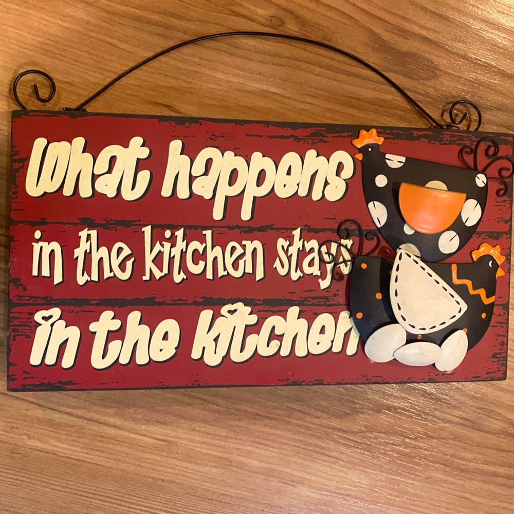 Cute Chicken Kitchen sign